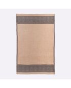 Carré 100% Soie Elisee sable - 130x200  cm