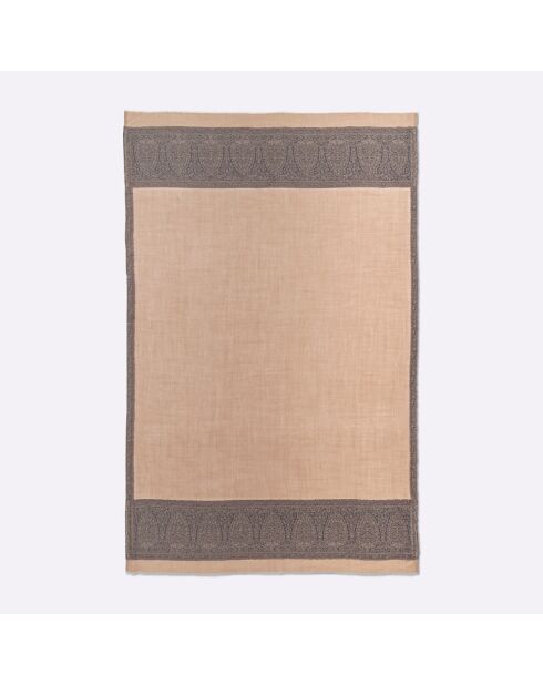 Carré 100% Soie Elisee sable - 130x200  cm