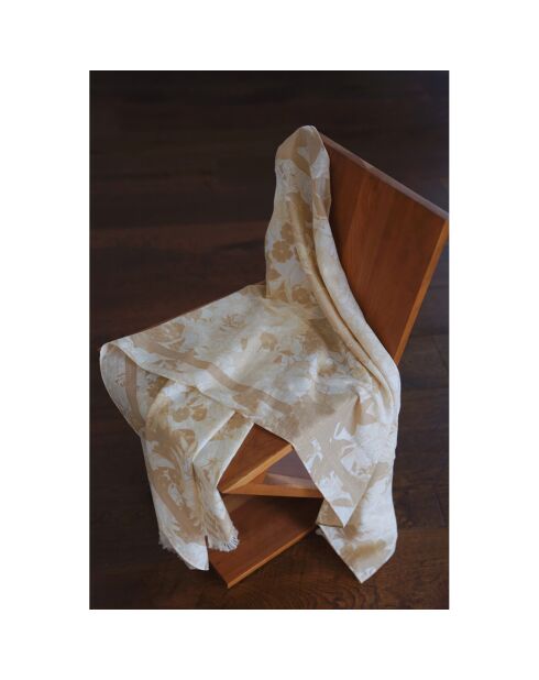 Etole en coton biologique 3ème jour beige - 70x180 cm