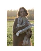 Etole en coton biologique 3ème jour beige - 70x180 cm