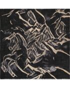 Carré en Laine mélangée Allure ebene - 120x120 cm