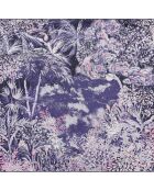 Carré 100% Soie Idylle lilas - 105x105 cm