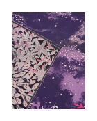 Carré 100% Soie Idylle lilas - 105x105 cm