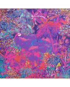 Carré 100% Soie Idylle néon - 105x105 cm