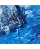 Carré 100% Soie Liv denim - 90x90 cm