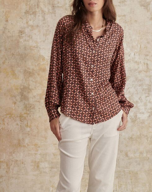 Chemise Gelina marron