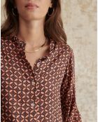 Chemise Gelina marron