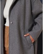 Manteau en Laine mélangée Tracy granit