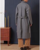 Manteau en Laine mélangée Tracy granit