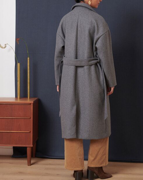 Manteau en Laine mélangée Tracy granit