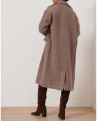 Manteau en Laine mélangée Travis mocha