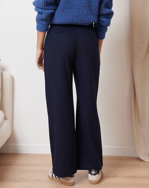Pantalon en Laine mélangée Toby marine