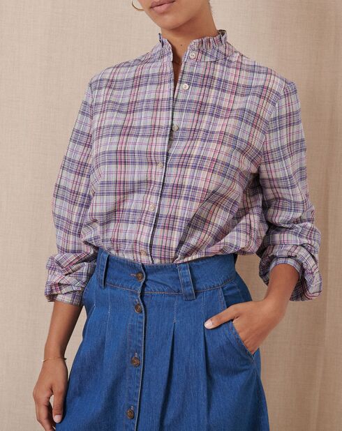 Blouse Tea bleue