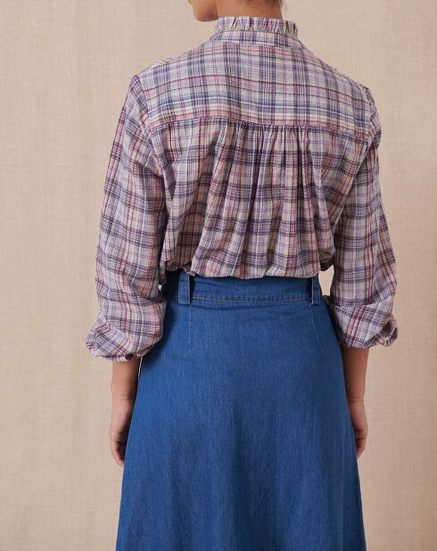 Blouse Tea bleue