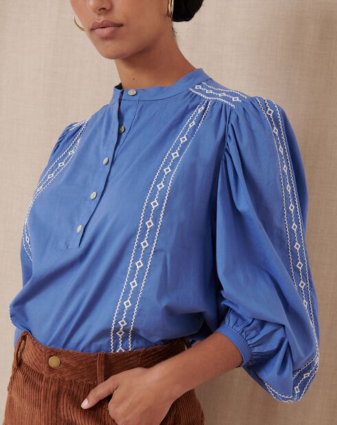 Blouse Tevy bleue