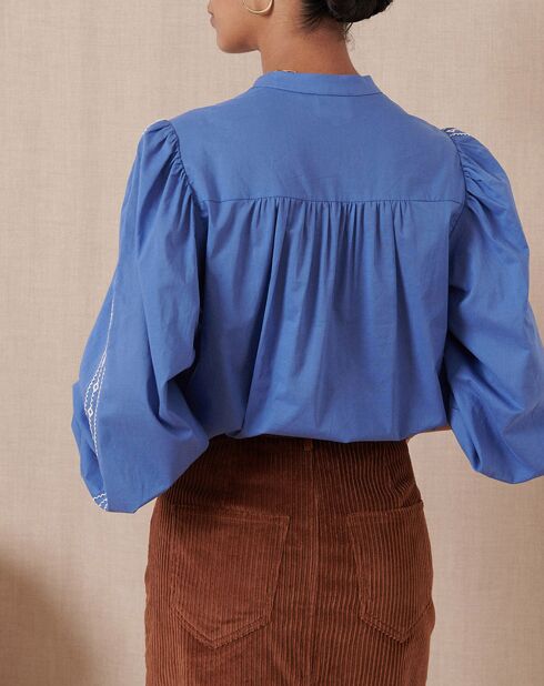 Blouse Tevy bleue