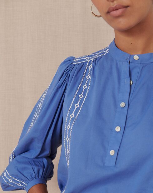 Blouse Tevy bleue