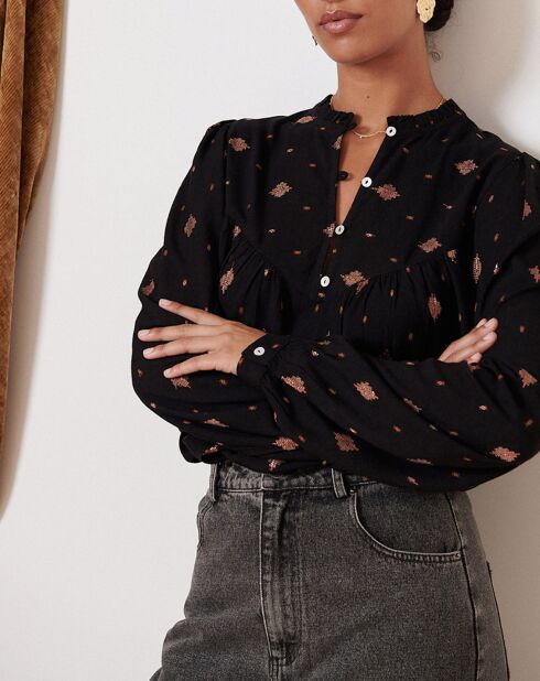 Blouse Perle noire