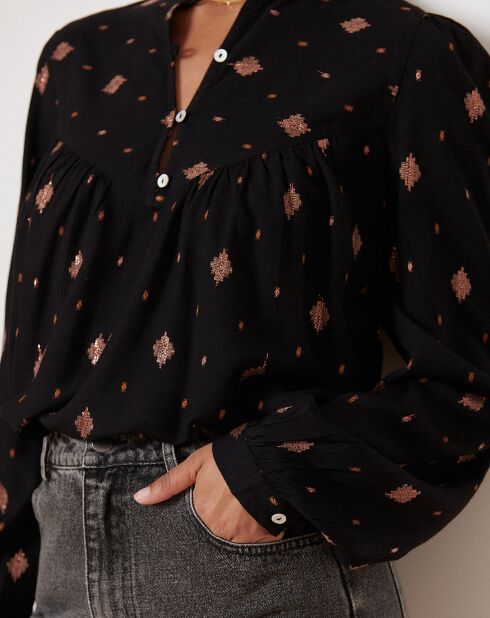 Blouse Perle noire