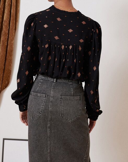 Blouse Perle noire