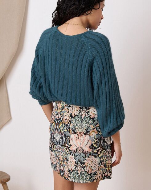 Pull en Angora mélangé Timothe émeraude