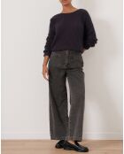 Pull en Angora mélangé Kiwi charbon