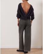 Pull en Angora mélangé Kiwi charbon