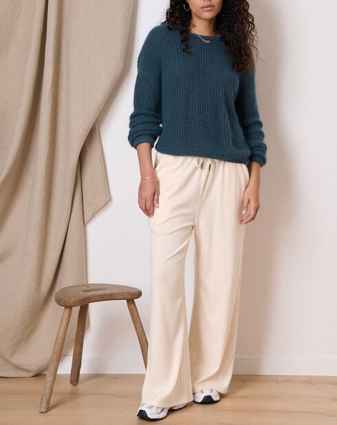 Pull en Angora mélangé Kiwi émeraude
