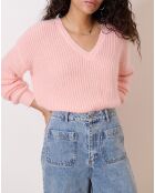 Pull en Angora mélangé Tiago rose