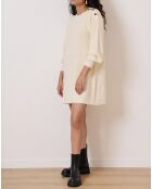 Robe en Laine mélangée Tiphaine écrue