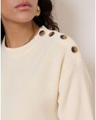 Robe en Laine mélangée Tiphaine écrue