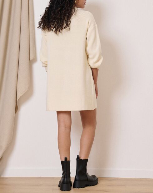 Robe en Laine mélangée Tiphaine écrue