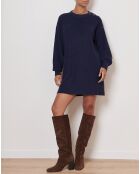 Robe en Laine mélangée Tiphaine marine