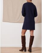 Robe en Laine mélangée Tiphaine marine
