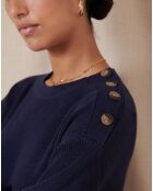 Robe en Laine mélangée Tiphaine marine
