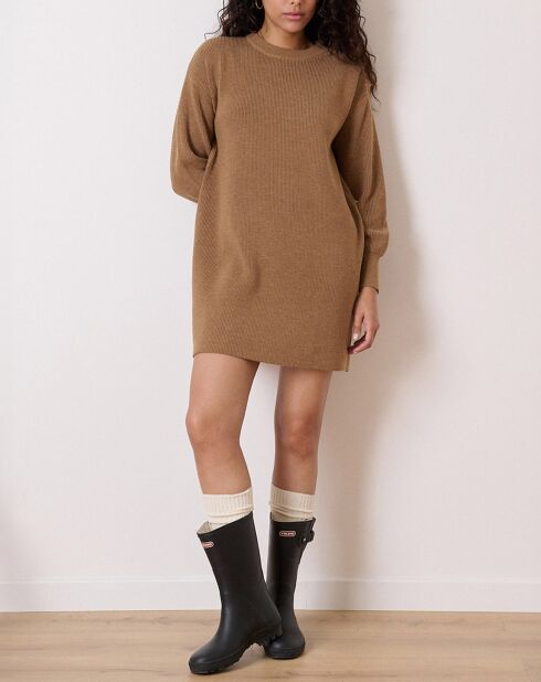 Robe en Laine mélangée Tiphaine mocha