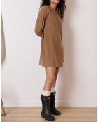 Robe en Laine mélangée Tiphaine mocha