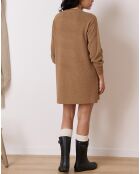 Robe en Laine mélangée Tiphaine mocha