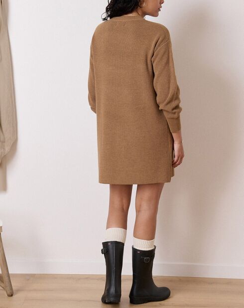 Robe en Laine mélangée Tiphaine mocha