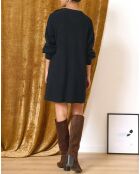 Robe en Laine mélangée Tiphaine noire