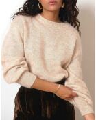 Pull en Laine mélangée Tiana beige