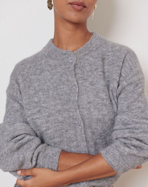 Gilet en Laine mélangée Timmy gris