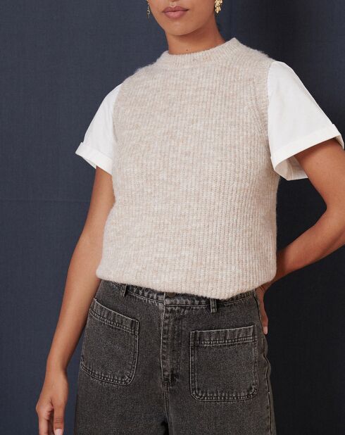 Pull en Laine mélangée Tiny écru