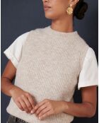 Pull en Laine mélangée Tiny écru