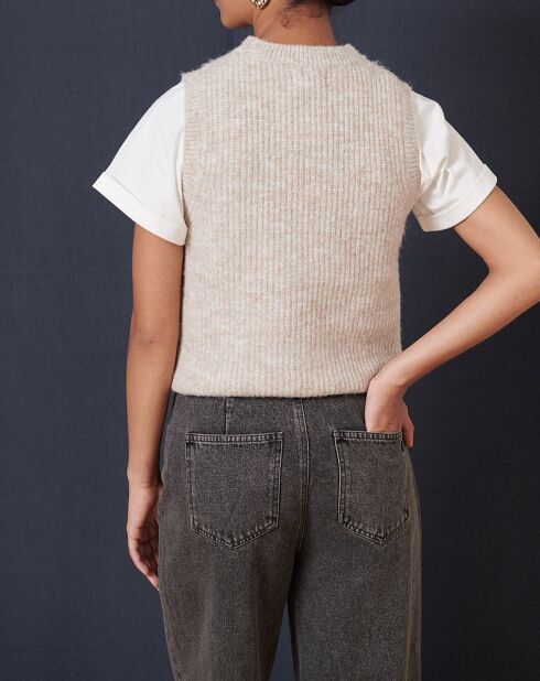 Pull en Laine mélangée Tiny écru