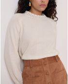 Pull en Laine mélangée Tiziri écru