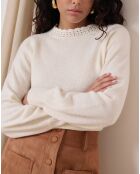 Pull en Laine mélangée Tiziri écru