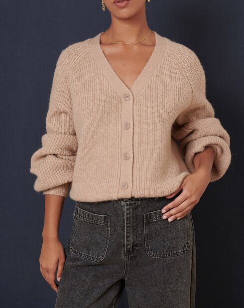 Gilet en Laine mélangée Tibet beige