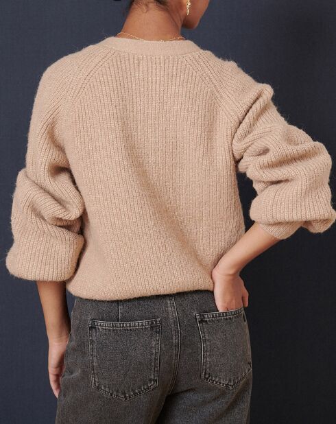 Gilet en Laine mélangée Tibet beige