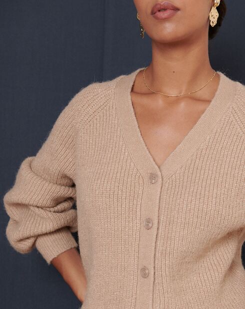 Gilet en Laine mélangée Tibet beige